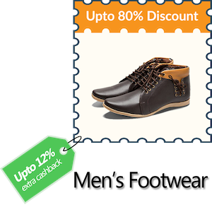 Back to college offer on mens footwear
