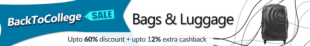 Back to college offers on luggage bags