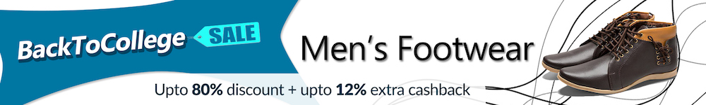 Back to college offers on men's footwear